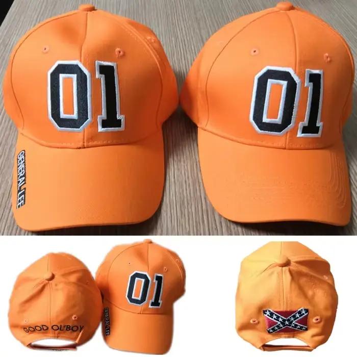 Casquette de Baseball brodée Orange General Lee 01, Good OL' Boy Dukes