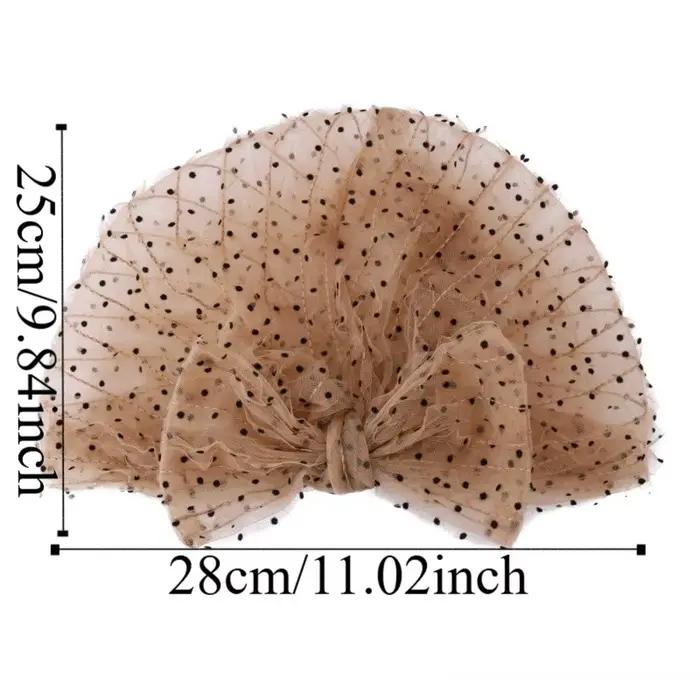 Bonnet en tissu respirant à pois en maille
