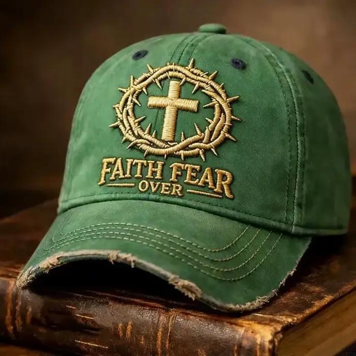 Casquette baseball réglable chrétienne avec lettrage brodé pour adultes