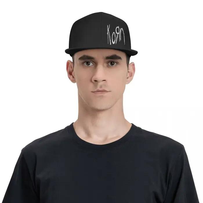 Casquette de baseball Korn Logo unisexe sport décontractée polyester réglable pour hommes et femmes toutes saisons occasions spéciales