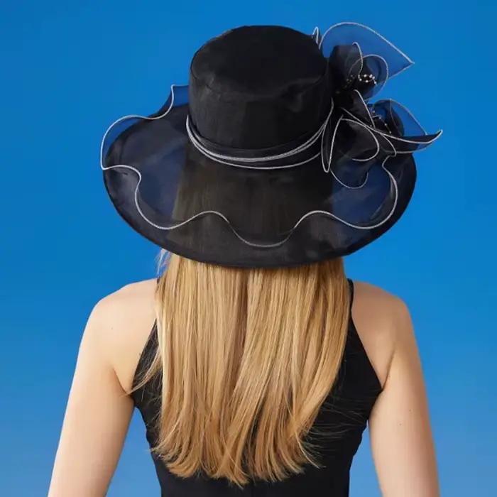 Chapeaux de protection solaire à large bord pour femmes