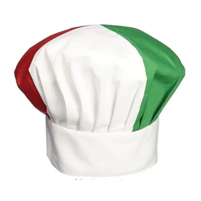 Chapeau de Chef à coutures rouges