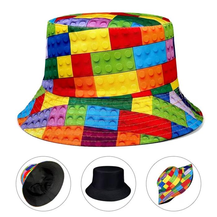 Chapeau de pêcheur personnalisé avec blocs de construction