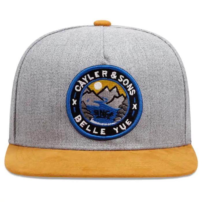 2025 personnalisé créatif nouveau chapeau à bord plat BELLE YOE coucher de soleil broderie mode Hip Hop
