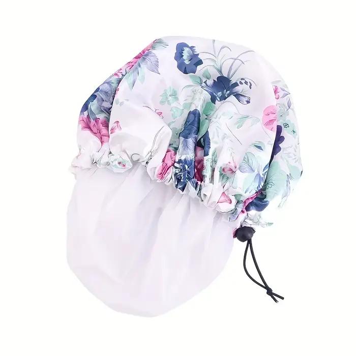 Bonnet de douche imperméable Double couche pour femmes
