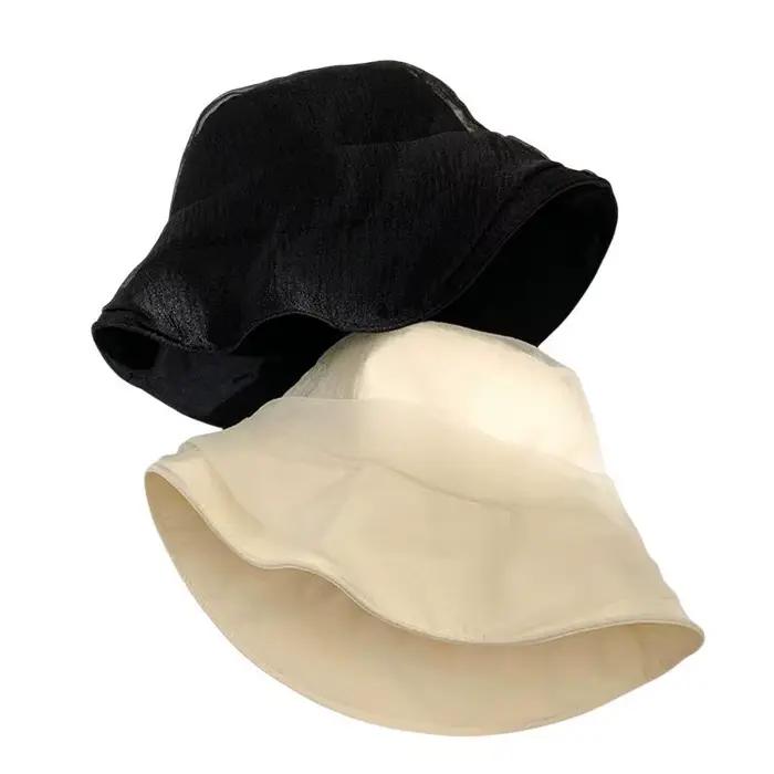❃ Chapeau de pêcheur en organza pour femmes