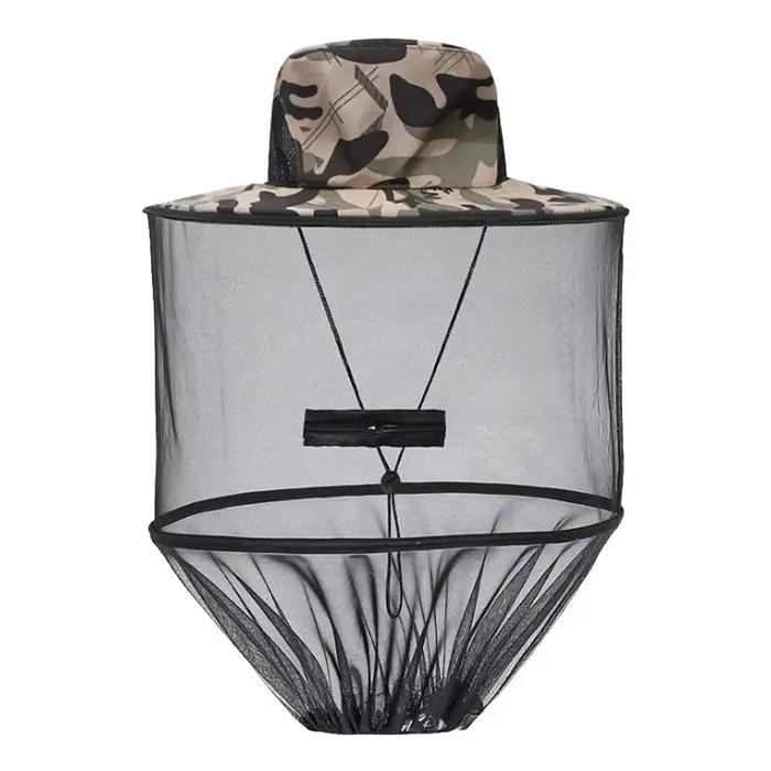 Chapeau anti-moustiques avec filet caché