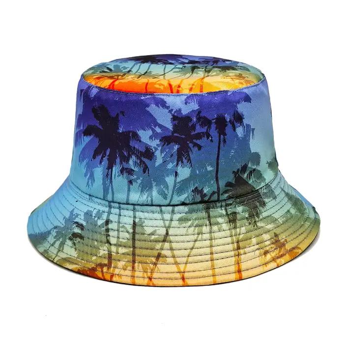 Chapeau Bob Imprimé Cocotier pour Hommes et Femmes