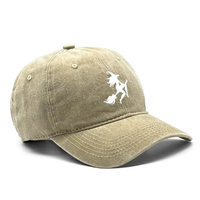 Casquette de Baseball imprimée sorcière blanche
