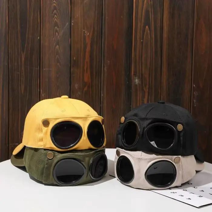 1 PC Aviator Hat Version coréenne de la tendance lunettes casquette