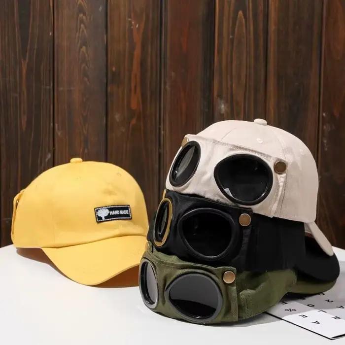 1 PC Aviator Hat Version coréenne de la tendance lunettes casquette