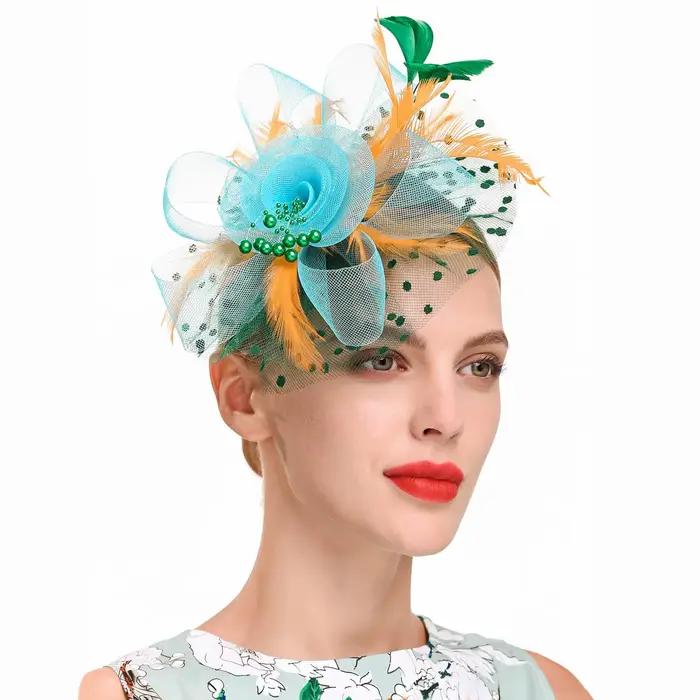 Fascinateur de fleur de plume vintage pour femmes