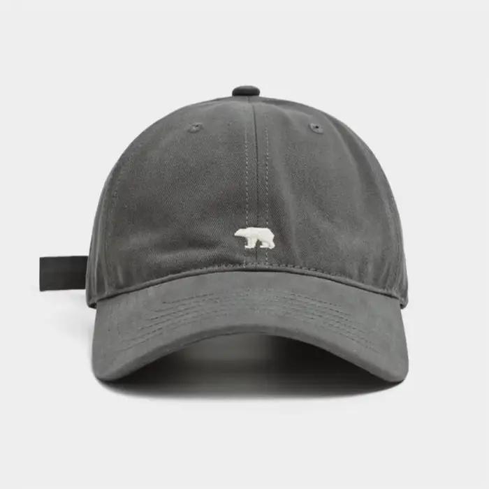 Casquette de baseball élégante brodée motif ours