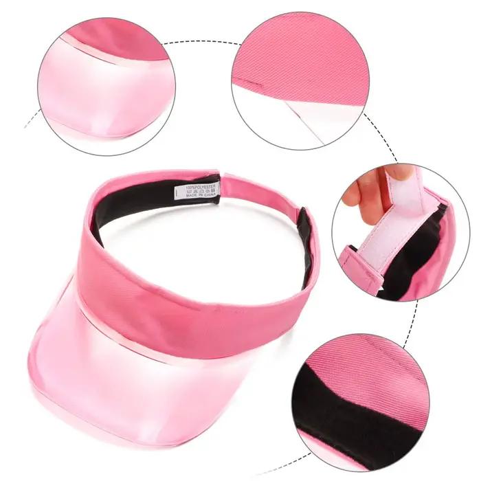 Casquette de plage avec pare-soleil de protection UV légère en PVC d'été