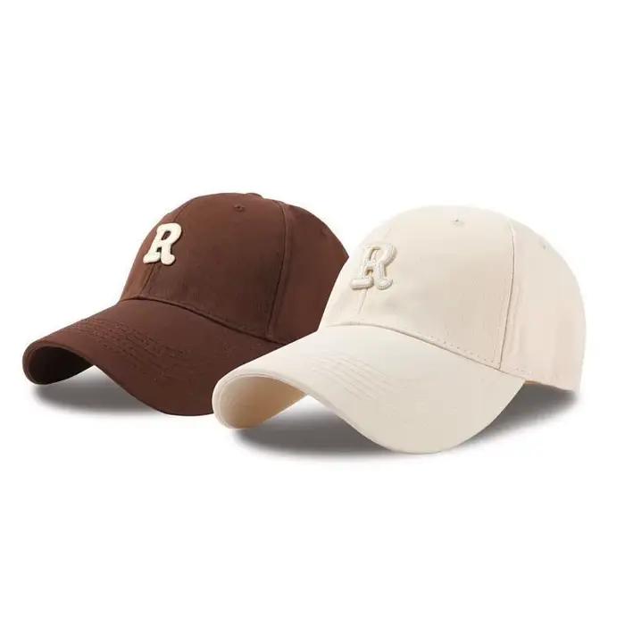 Casquette de baseball brodée de lettres en coton doux pour hommes et femmes