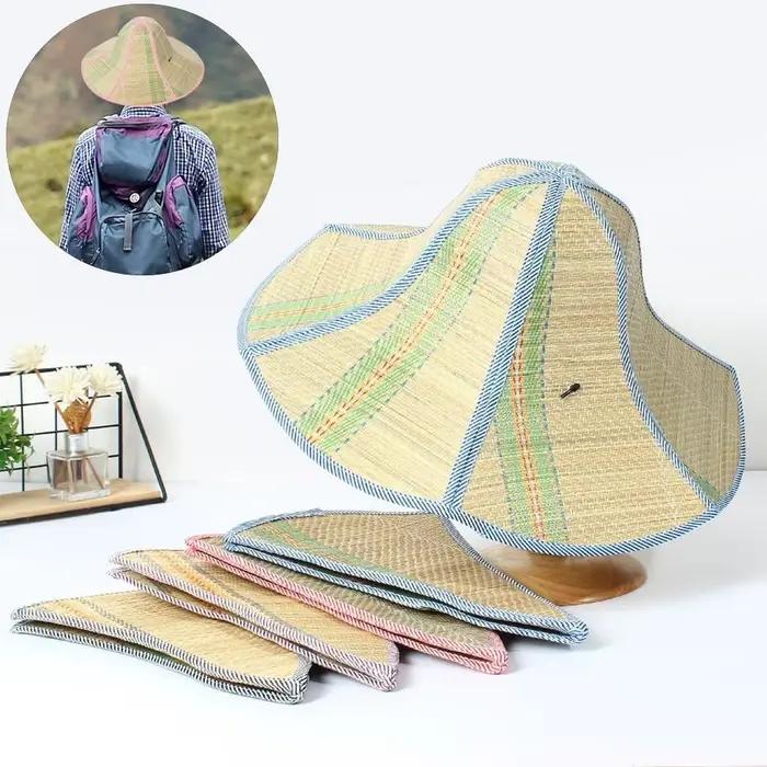 Chapeau de paille réglable pour hommes et femmes