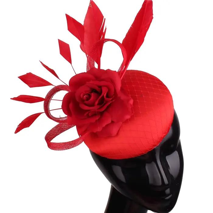 Fascinator-Chapeau de mariage vintage pour femme