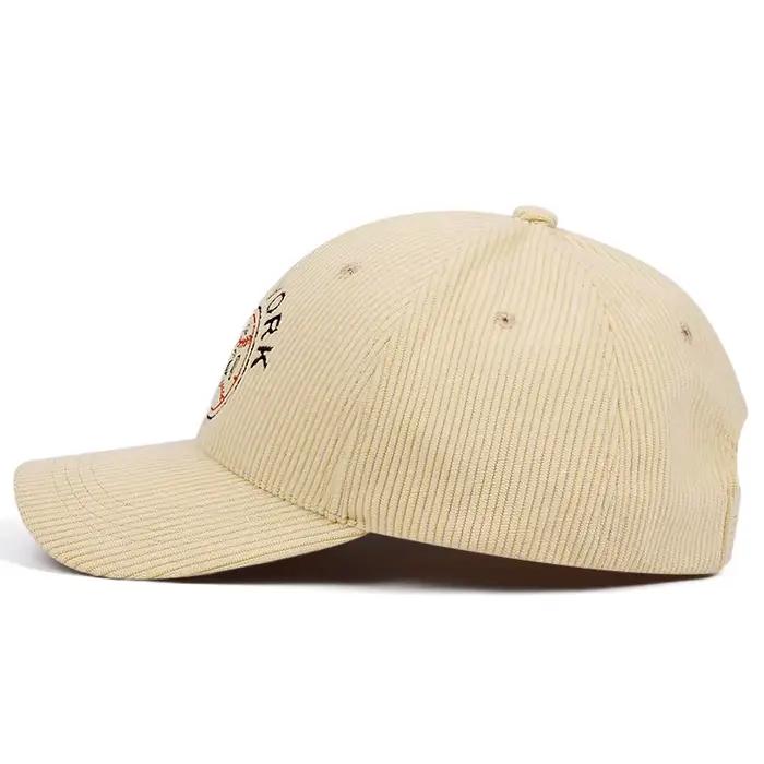 Casquettes de baseball brodées en velours côtelé de New York pour hommes et femmes