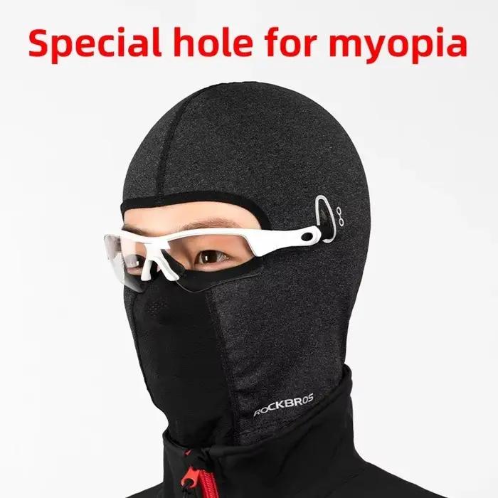 Cagoule Rockbros Chaud Doublure Élastique Respirante Coupe-Vent Masque Moto Pour Ski Pêche Escalade Cyclisme Occasions Spéciales