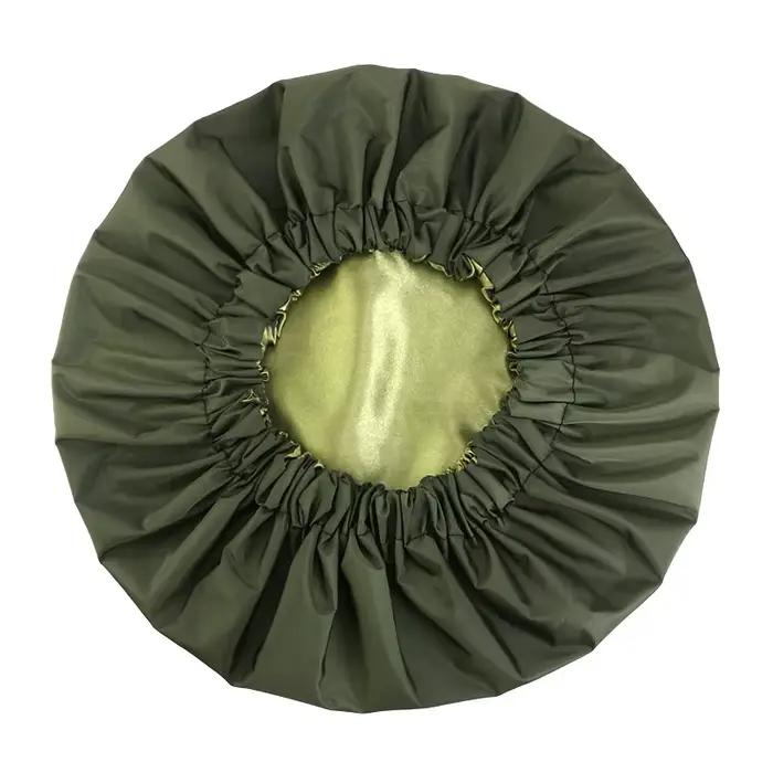 Bonnets de douche double couche de couleur unie