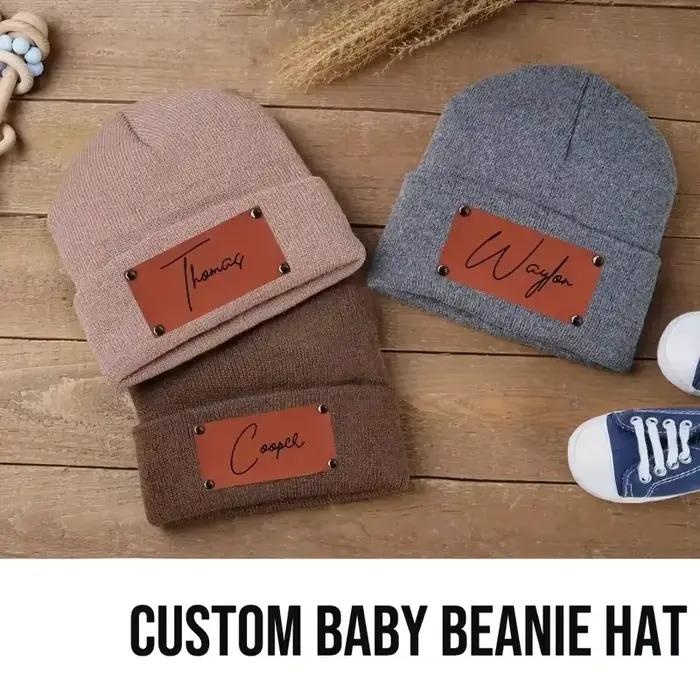 Chapeau d'hiver avec nom personnalisé