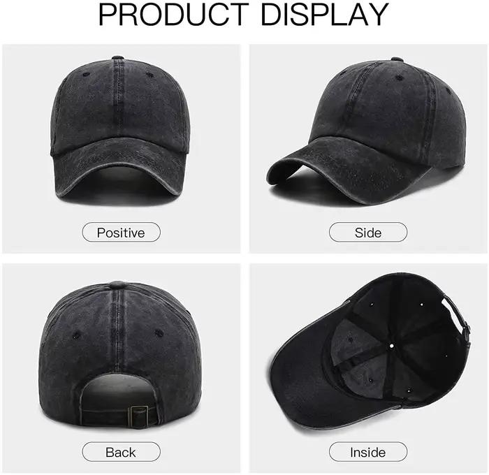 Casquette de baseball unisexe denim avec scène de lune et orignal, chapeau de papa, casquette de cow-boy pour homme et femme, polyvalente et résistante