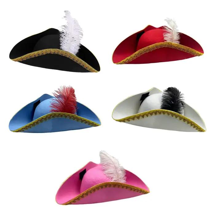 Chapeau de Pirate, couvre-chef d'halloween pour femmes et hommes