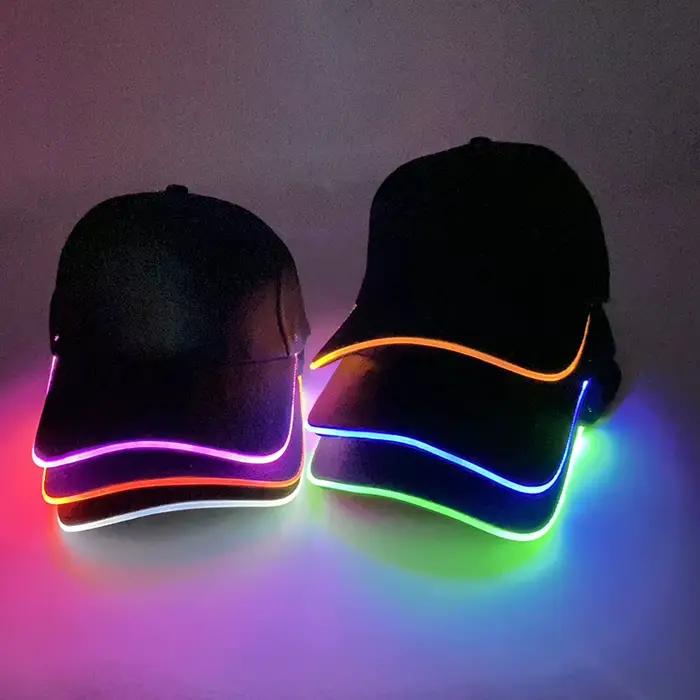 Casquette de baseball LED pour événements majeurs