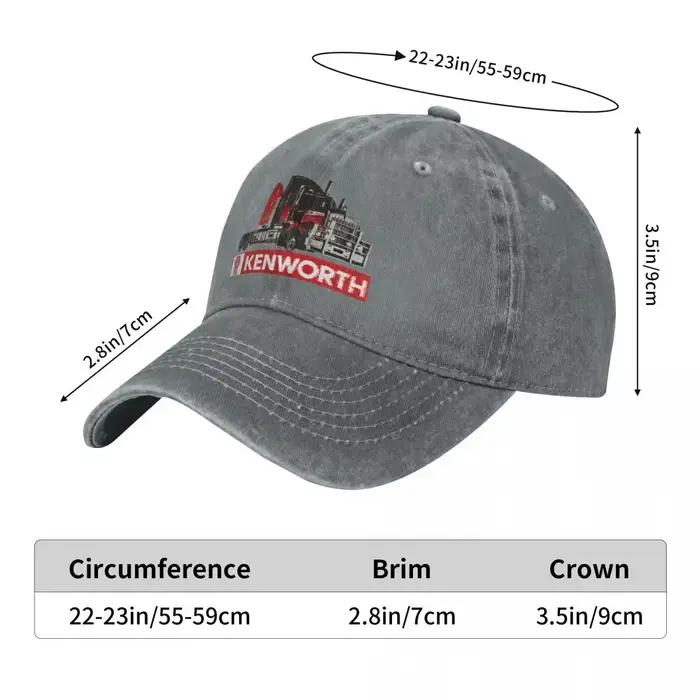 Casquette de baseball Kenworth Peterbilt style sport matériau coton imprimé multifonction adaptée aux quatre saisons pour homme et femme occasions décontractées