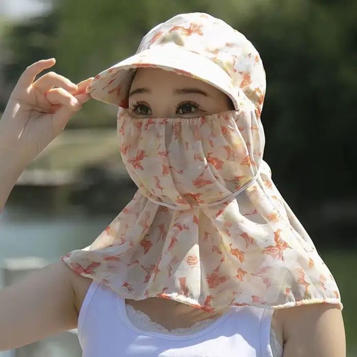 Chapeau de soleil pour femme avec cache-oreilles