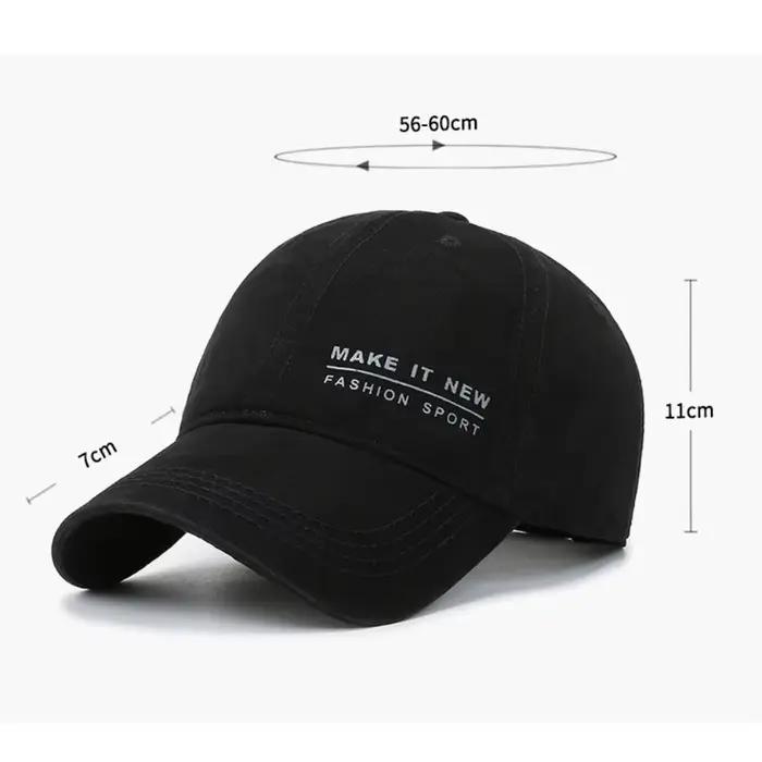 Casquette de baseball à visière brodée