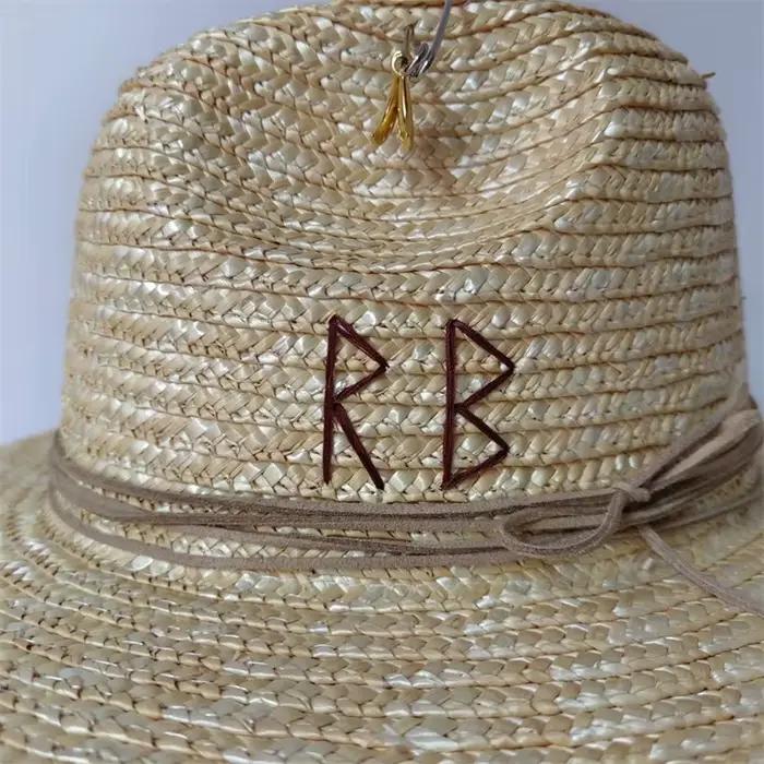 Chapeau de paille doré punk multifonction pour homme et femme, occasions extérieures et événements spéciaux