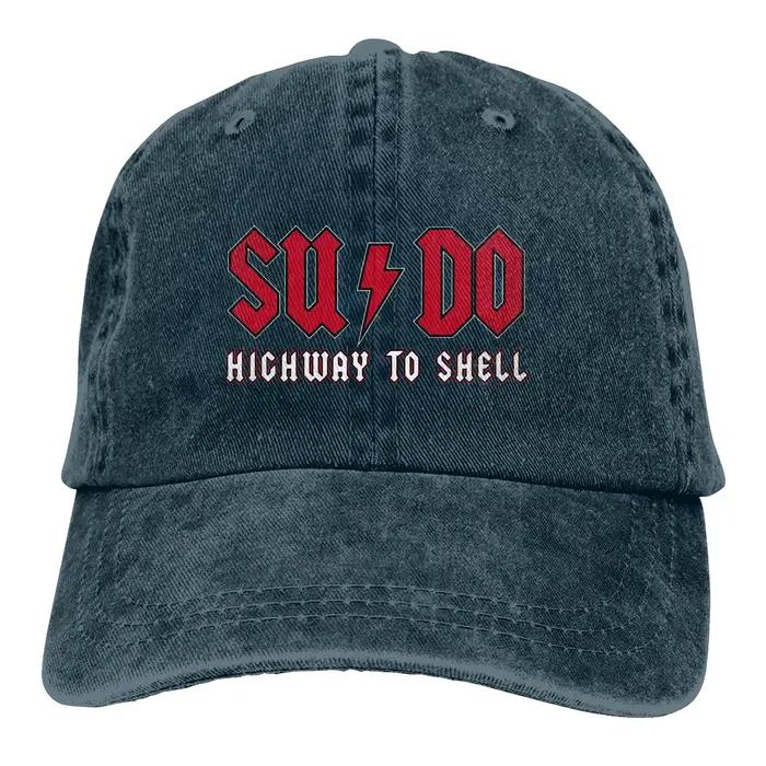 Casquette de baseball Highway to Shell casquette de baseball unisexe protection solaire motif imprimé style novelty matériau coton denim adaptable à quatre saisons pour homme et femme occaions extérieures