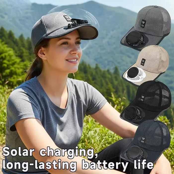 Casquettes de baseball à énergie solaire rechargeables pour adultes – Protection