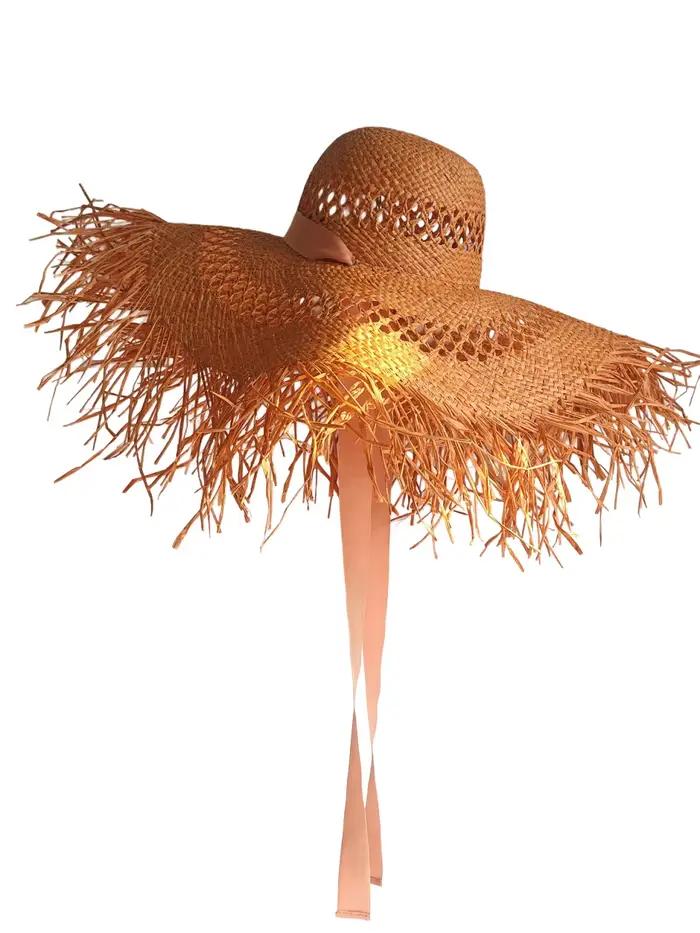 Chapeau de plage à grand bord pour femmes