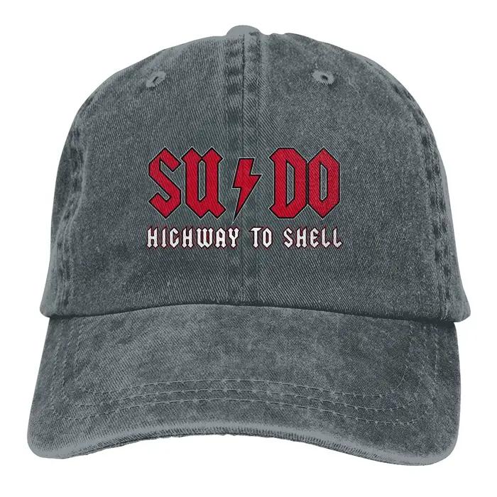 Casquette de baseball Highway to Shell casquette de baseball unisexe protection solaire motif imprimé style novelty matériau coton denim adaptable à quatre saisons pour homme et femme occaions extérieures