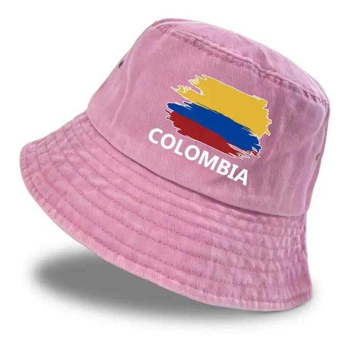 Chapeau Bob Imprimé Drapeau Colombe pour Hommes et Femmes