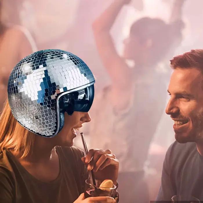 Chapeau de boule Disco miroir à paillettes brillant pour mariage fiançailles grands événements anniversaires poisson d'avril nouvelle année