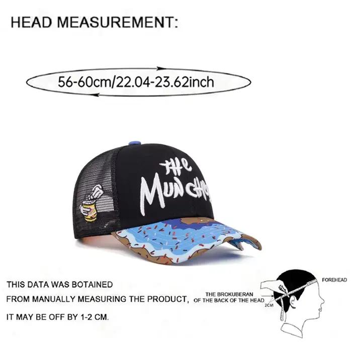 Nouvelle Casquette de Baseball 2026 Broderie Donut Hip-Hop Skateboard Quotidien Décoration Protection Solaire Unisexe en Maille