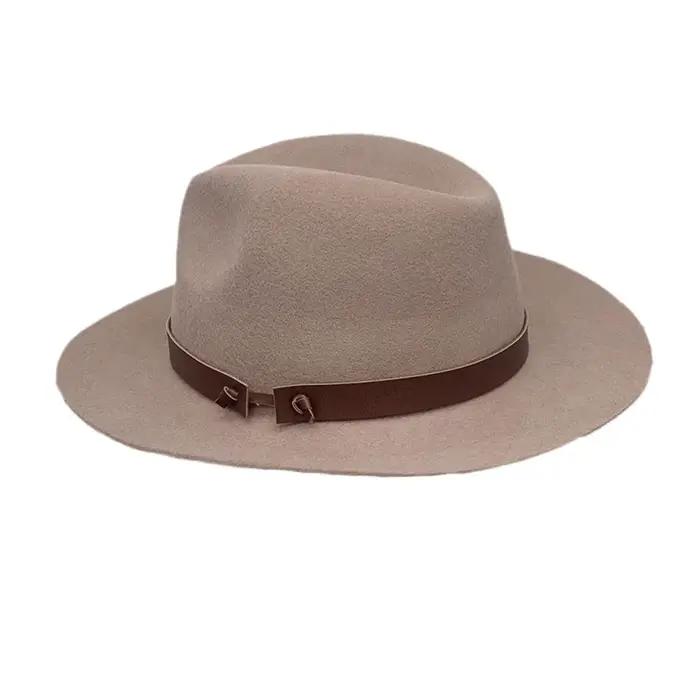 Nouveau chapeau Panama en mélange de laine pour homme