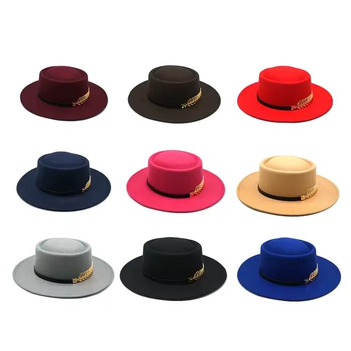 Nouveaux chapeaux à grand bord pour femmes Style britannique Vintage