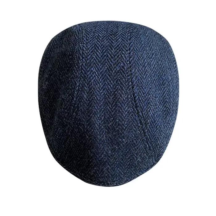 Béret Harris Tweed 100% pure laine | Chapeau de peintre unisexe de style britannique