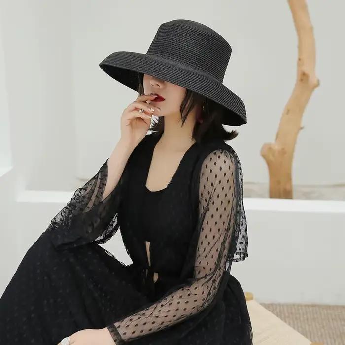 Chapeau de soleil de style Hepburn pour femmes et filles