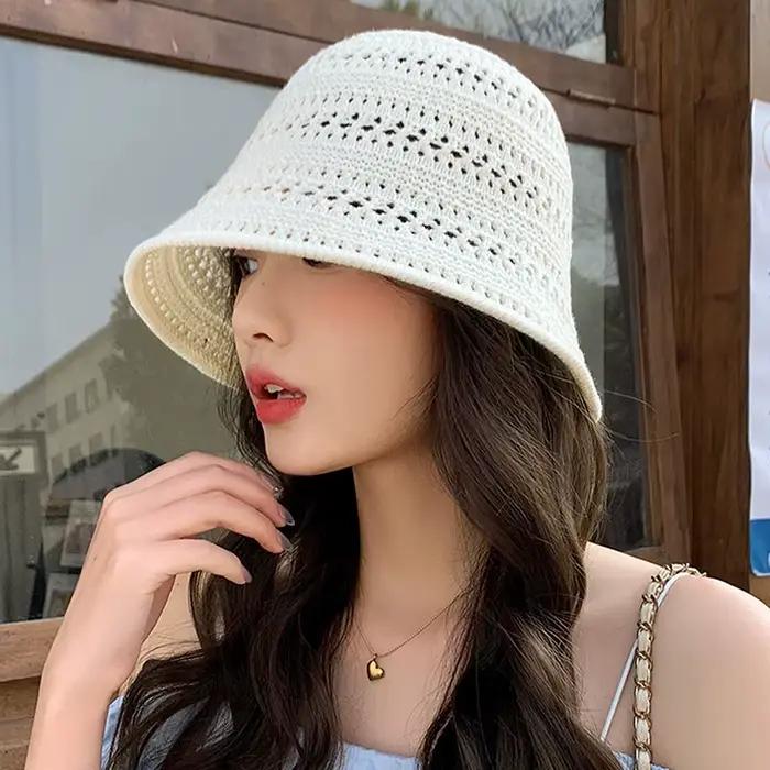 Chapeau de pot tricoté frais et tendance pour femme