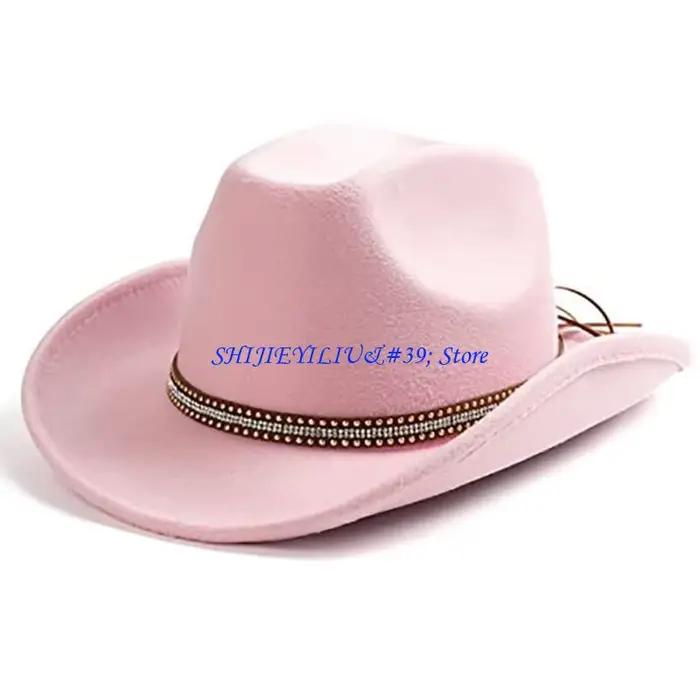 Chapeau Disco E21F, chapeau Cowboy à large bord