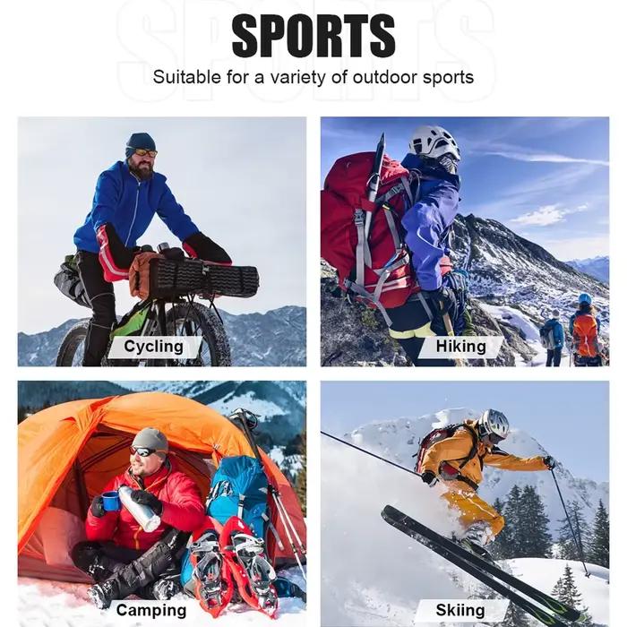 WRELS Bonnet à oreillettes épais coupe-vent tricoté casquette de course unisexe chaud résistant au froid Protection des oreilles cyclisme en plein air chapeau de ski