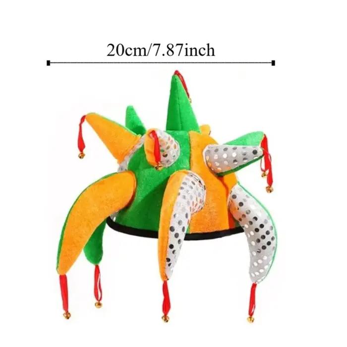 Mascarade tentacule en forme de chapeau de Clown Cool coloré habiller