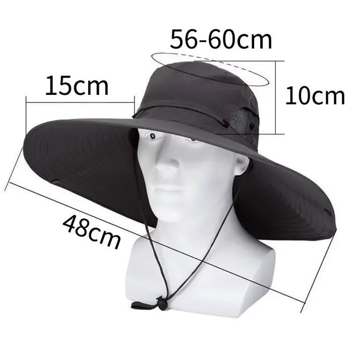 Chapeau de soleil en Polyester à grand bord
