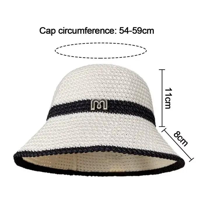 Grand chapeau de pêcheur respirant en coton et lin avec visière large