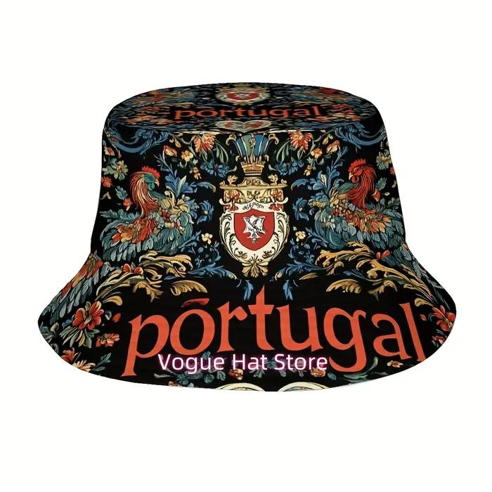 1 chapeau de pêcheur pour la Fête Nationale du Portugal - Imprimé floral vibrant